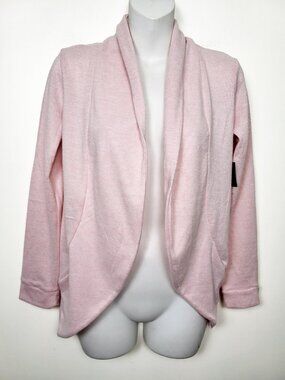 NWT Runaway Bay Pastel Pink Sport Wrap Cardigan Open Front Sweater SMALL